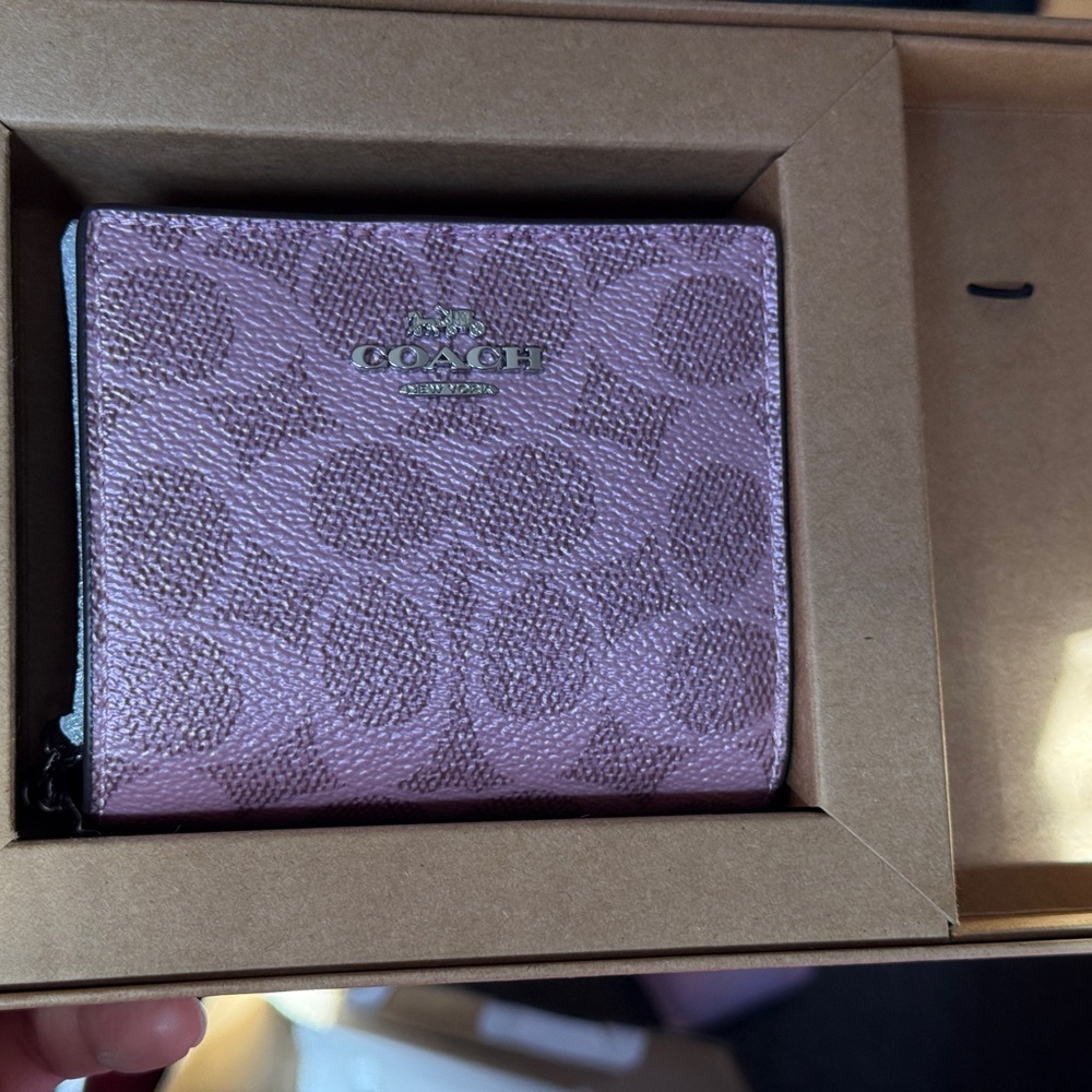 Coach Pink Metallic Wallet